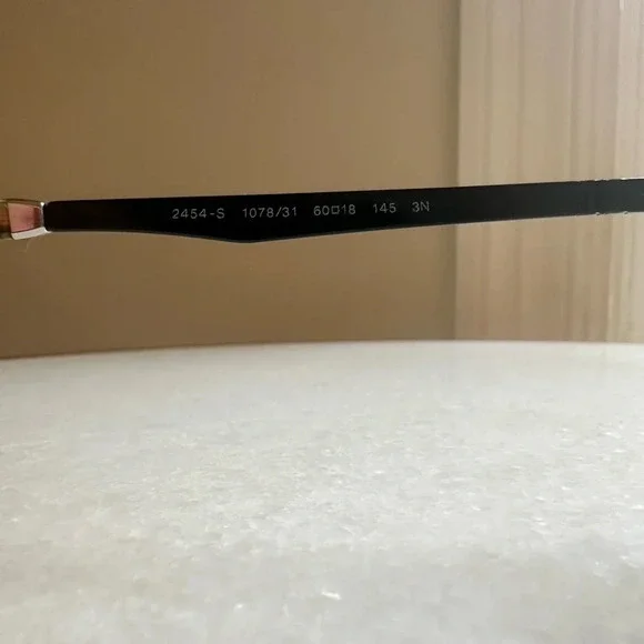 PERSOL RECTANGULAR SUNGLASSES PO2454S 1078/31 MATTE BLACK 60MM 2454 - Picture 5 of 12